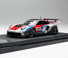 Load image into Gallery viewer, HKM 1:64 Silver 911 GT3 R 992 Rennsport Sports Model Diecast Metal Car New Collection