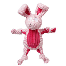 Load image into Gallery viewer, Dog Squeaky Toys Chew Puppy Fluffy Toy Durable Fabric Teeth Grinding PET Pink