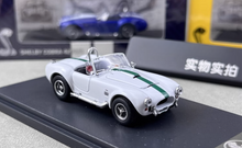 Load image into Gallery viewer, FW 1:64 White Shelby 427 COBRA Convertible Sports Model Diecast Metal Car New Collection