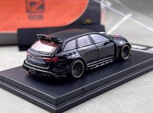 Load image into Gallery viewer, DCM 1:64 Black RS6 2NCS Wagon Widebody Kit Sports Model Diecast Metal Car New Collection