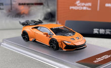 Load image into Gallery viewer, King 1:64 Matte Orange Huracan Widebody Sports Model Diecast Metal Car New Collection
