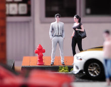 Load image into Gallery viewer, 1:24 Painted Figure Model Miniature Resin Diorama Sand Grey Suit Man Standing