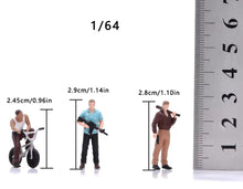 Load image into Gallery viewer, 1:64 Painted Figure Model Miniature Resin Diorama Toy Ganster Men Set Street
