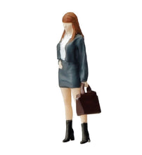 Load image into Gallery viewer, 1:64 Painted Figure Mini Model Toy Miniature Car Scenes Resin Business Suit Lady