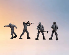 Load image into Gallery viewer, 1:64 Painted Figure Model Miniature Resin Diorama Toy Sand Bandit Ganster Set