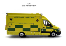 Load image into Gallery viewer, 1:76 Yellow Benz NCE Ambulance London Van Model Diecast Metal Car New Collection
