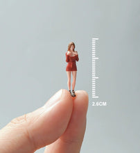Load image into Gallery viewer, 1:64 Painted Figure Mini Model Miniature Resin Diorama Sand Girl Red Wrap Skirt New