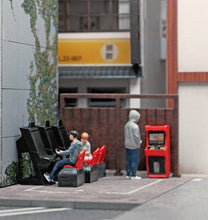 Load image into Gallery viewer, 1:64 Painted Figure Mini Model Miniature Resin Diorama Game Center Boy Playing New Scene