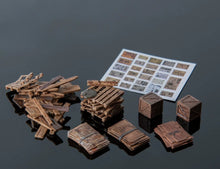 Load image into Gallery viewer, 1:64 Painted Figure Model Miniature Resin Diorama Toy Sand Rubbish Sundries Set