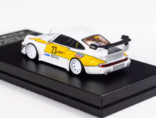 Load image into Gallery viewer, WU 1:64 White RWB 964 #23 Classic Racing Sports Model Diecast Metal Car New Collection