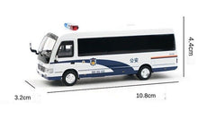 Load image into Gallery viewer, XCARTOYS 1:64 Police Coaster Gen.3 Van Mini Bus Model Diecast Metal Car New