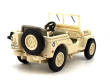 Load image into Gallery viewer, 1:76 Beige Willys MB US Reconnaissance Vehicle Model Diecast Metal Car New Collection