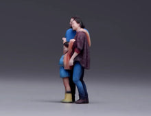 Load image into Gallery viewer, 1:64 Painted Figure Model Miniature Resin Diorama Toy Family Dad Mom Girl Set