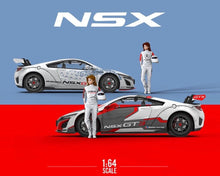 Load image into Gallery viewer, TM 1:64 NSX GT3 Figure Racing Sports Model Diecast Metal Car New Collection