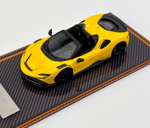 Load image into Gallery viewer, U2 1:64 Yellow Novitec SF90 Spider Convertible Sports Model Diecast Resin Car