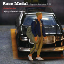 Load image into Gallery viewer, 1:64 Painted Figure Mini Model Miniature Resin Diorama Sand Gym Man Lady Sports