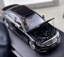 Load image into Gallery viewer, RM 1:64 Black S63 W222 Luxury Sedan Sports Model Diecast Metal Car New Collection