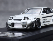 Load image into Gallery viewer, MT 1:64 Pearl White Silvia S13 180SX Rocket Bunny Model Diecast Metal Car New Collection