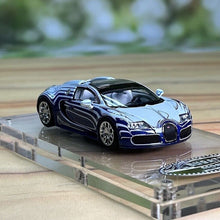 Load image into Gallery viewer, Mortal 1:64 Blue White Veyron SS Racing Sports Model Diecast Metal Car New Collection