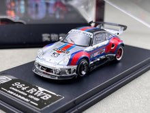 Load image into Gallery viewer, DCM 1:64 Silver RWB 964 Martini #53 Classic Sports Model Diecast Metal Car New Collection