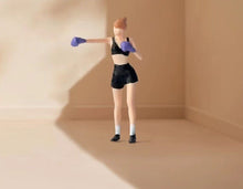 Load image into Gallery viewer, 1:64 Painted Figure Mini Model Miniature Resin Diorama Sand Boxing Girl Boxer