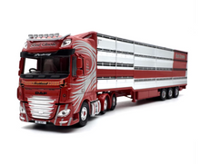 Load image into Gallery viewer, 1:76 Red DAF XF Euro6 Livestock Delivery Truck Model Diecast Metal Car New Collection