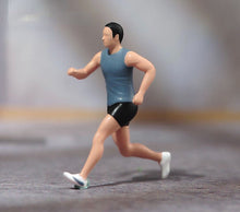 Load image into Gallery viewer, 1:64 Painted Figure Model Miniature Resin Diorama Running Man Lady Dog Sand Toy New