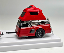 Load image into Gallery viewer, MLGB 1:64 JDM Red NA1 NSX TRA Camper Trailer Sport Model Diecast Metal Car New