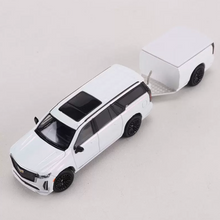 Load image into Gallery viewer, Shadow 1:64 White Escalade Cut Body Trailer Sports Model Diecast Metal Car New Collection