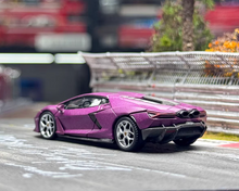 Load image into Gallery viewer, Minigt 1:64 Purple Revuelto Viola Racing Sports Model Diecast Metal Car New Collection