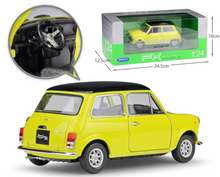Load image into Gallery viewer, WELLY 1:24 Mini Copper 1300 Classic Sports Model Diecast Metal Car Display