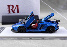 Load image into Gallery viewer, RM 1:64 Blue Aventador LP700-4 LBWK Sports Model Diecast Metal Car New Collection