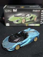 Load image into Gallery viewer, TSC 1:64 Blue Sian Racing Sports Model Diecast Metal Car New Collection