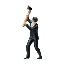 Load image into Gallery viewer, 1:64 Painted Figure Mini Model Miniature Resin Diorama Sand People Axe Suit Man