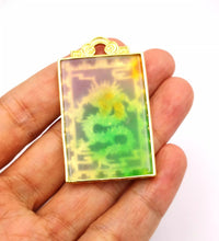 Load image into Gallery viewer, Nature Jade Dragon Rectangle Pendant Necklace Gift Jewelry charm Blessing Lucky