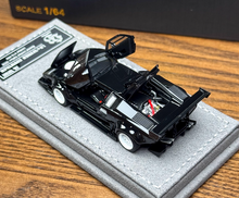 Load image into Gallery viewer, Topart 1:64 Black LBWK Countach Racing Sports Model Diecast Metal Car New Collection