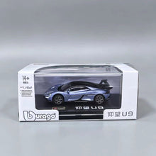 Load image into Gallery viewer, Bburago 1:64 Blue BYD Yangwang U9 EV Sports Model Diecast Metal Car New Collection