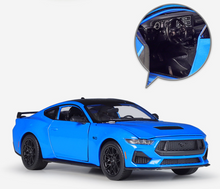 Load image into Gallery viewer, WELLY 1:25 2024 Mustang GT Racing Sports Coupe Model Diecast Metal Car New Collection