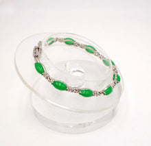 Load image into Gallery viewer, Nature Jade Beaded Bracelet Jewelry Blessing Lucky Fortune Gift For Her Green oo