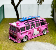 Load image into Gallery viewer, LMLF 1:64 Pink VW T1 RWB Van Bus Camper Kombi Model Diecast Metal Car New Collection