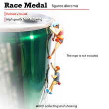 Load image into Gallery viewer, 1:64 Painted Figure Mini Model Miniature Resin Diorama Sand Man Lady Rock Climb