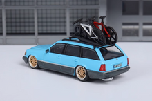Load image into Gallery viewer, Mortal 1:64 Baby Blue VIP S124 E300 Wagon Bike Model Diecast Metal Car New
