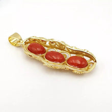 Load image into Gallery viewer, Nature Jade Lucky Beans Pendant Necklace Gift For Woman Jewelry charm Blessing G