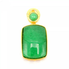 Load image into Gallery viewer, Nature Jade Peace Fortune Plaque Pendant Necklace Gift Jewelry charm Blessing