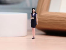 Load image into Gallery viewer, 1:64 Painted Figure Model Miniature Resin Diorama Sand Lady Office Suit Girl Toy