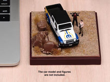 Load image into Gallery viewer, 1:64 Painted Car Model Base Miniature Diorama Road Sand Scenario Wasteland Rock