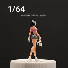 Load image into Gallery viewer, 1:64 Painted Figure Mini Model Miniature Car Scenes Resin Toy Girl Doll Shorts