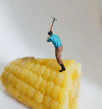 Load image into Gallery viewer, 1:64 Painted Figure Model Miniature Resin Diorama Sand Toy Miner Worker Rockman