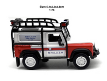 Load image into Gallery viewer, 1:76 HK Police Defender 90 SUV Off Road Classic Model Diecast Metal Car