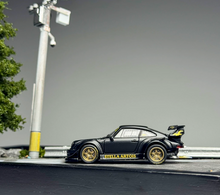 Load image into Gallery viewer, AR 1:64 Black RWB 930 Classic Sports Open Model Diecast Metal Car New Collection